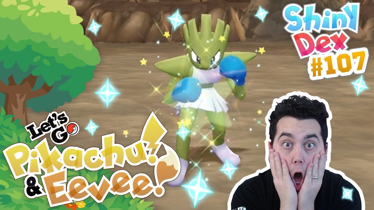 INSANE SHINY LUCK! COMPETITIVE SHINY HITMONCHAN in POKEMON LET'S GO PIKACHU and EEVEE!