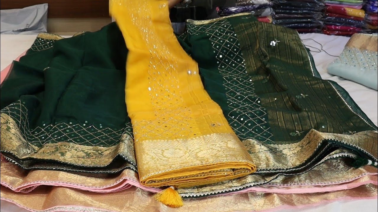 🔥Latest Jaipuri Organza Fabrc Designer Sarees 2023 | Organza साड़ियों के शानदार डिजाइन