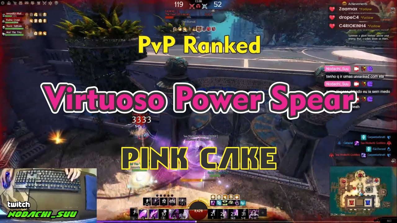 Virtuoso Spear Dagger Shield Power Pink Cake PvP Ranked - Guild Wars 2