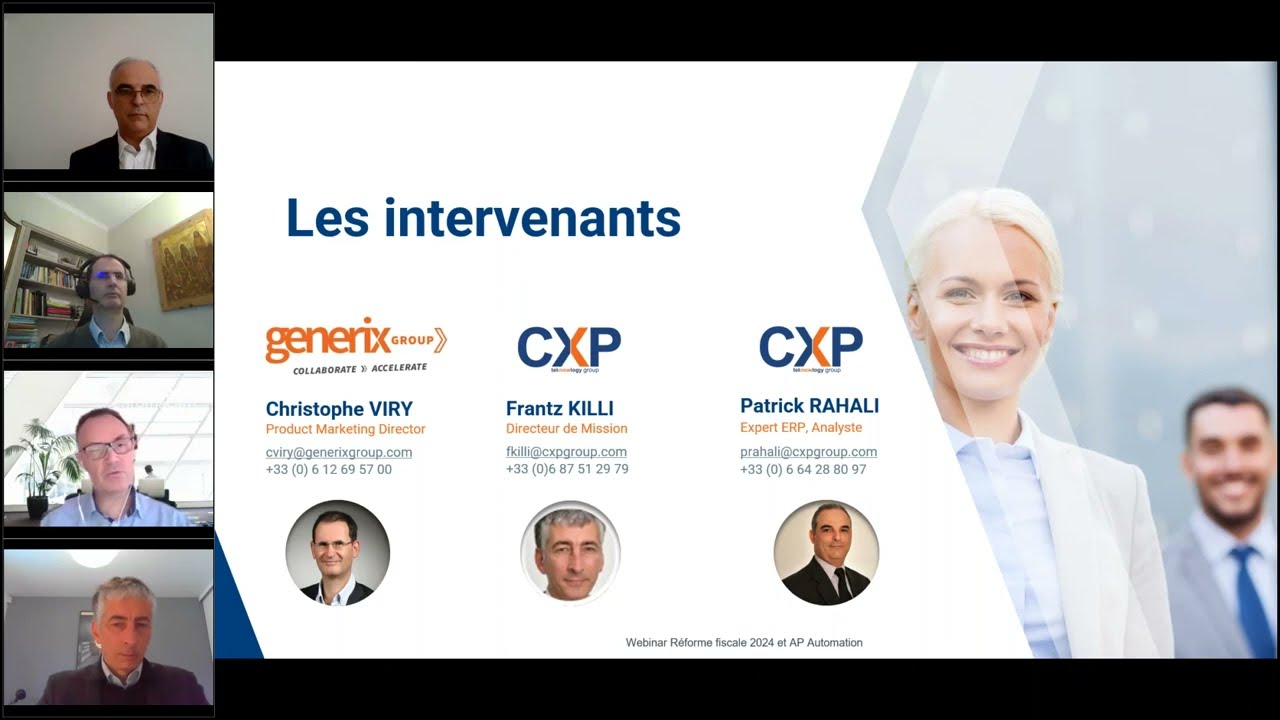 S&eacute;minaire CXP et Generix Group sur la r&eacute;forme fiscale 2024 et AP Automation