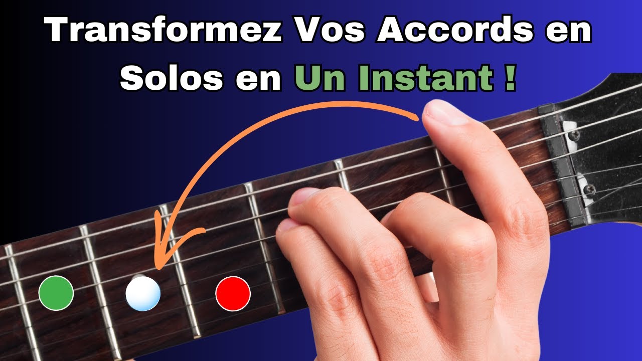 Es-tu un guitariste rythmique qui peine à jouer des solos ? Apprends à improviser avec tes accords !