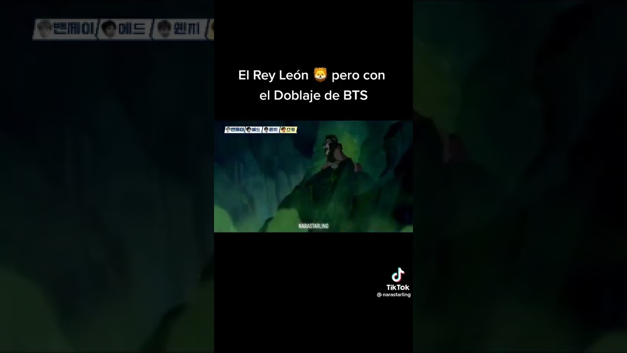 El rey le&oacute;n con doblaje de BTS