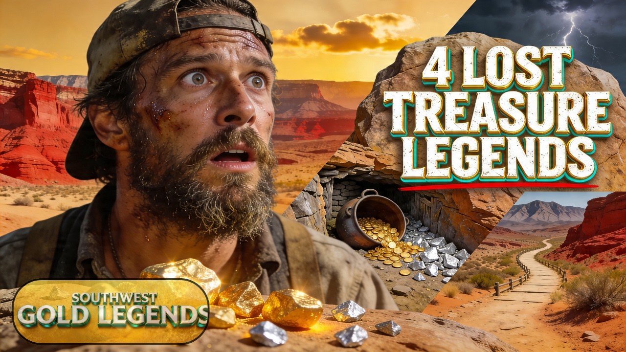 4 UNCOVERED LOST TREASURE LEGENDS: Bedtime Stories For Adults, Southwest Lost Gold Mines