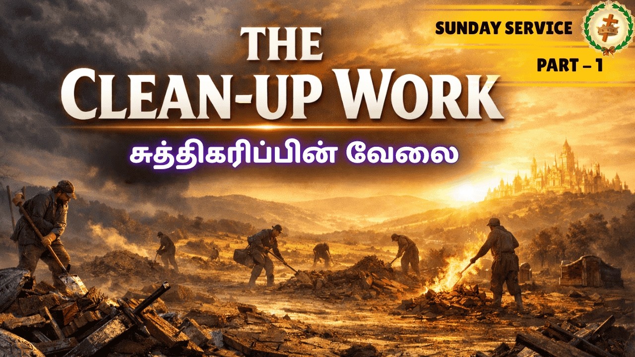SUNDAY SERVICE -- சுத்திகரிப்பின் வேலை (THE CLEAN-UP WORK) -- (PART -1)
