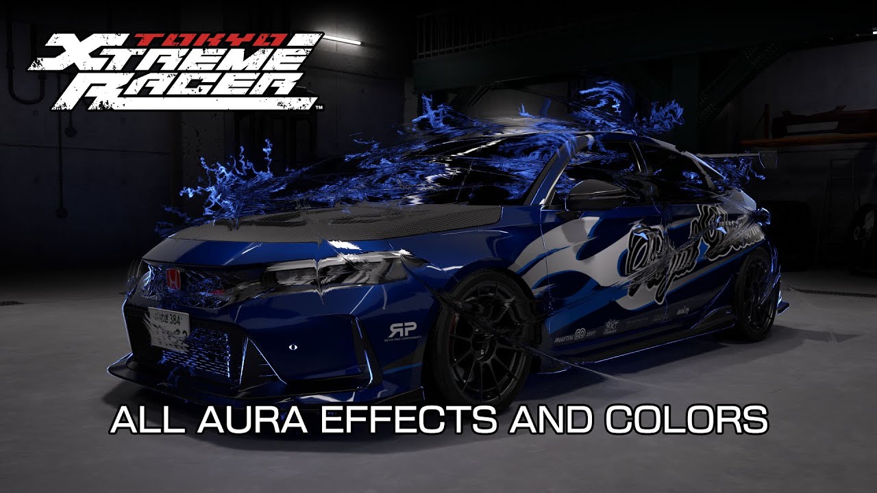 Tokyo Xtreme Racer (2025) - All Aura effects and colors (V1.0.0)