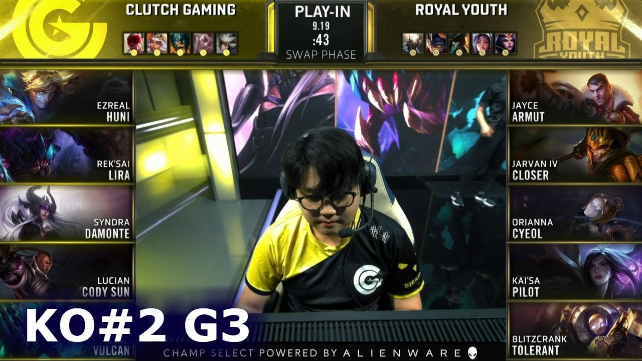 CG vs RYL - Game 3 | Knockouts Play-Ins S9 LoL Worlds 2019 | Clutch Gaming vs Royal Youth G3