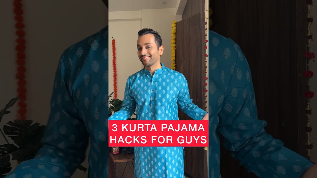 3 Kurta Pajama Hacks | Life Saving Hacks #lifehacks #ashortaday #ytshorts #shorts