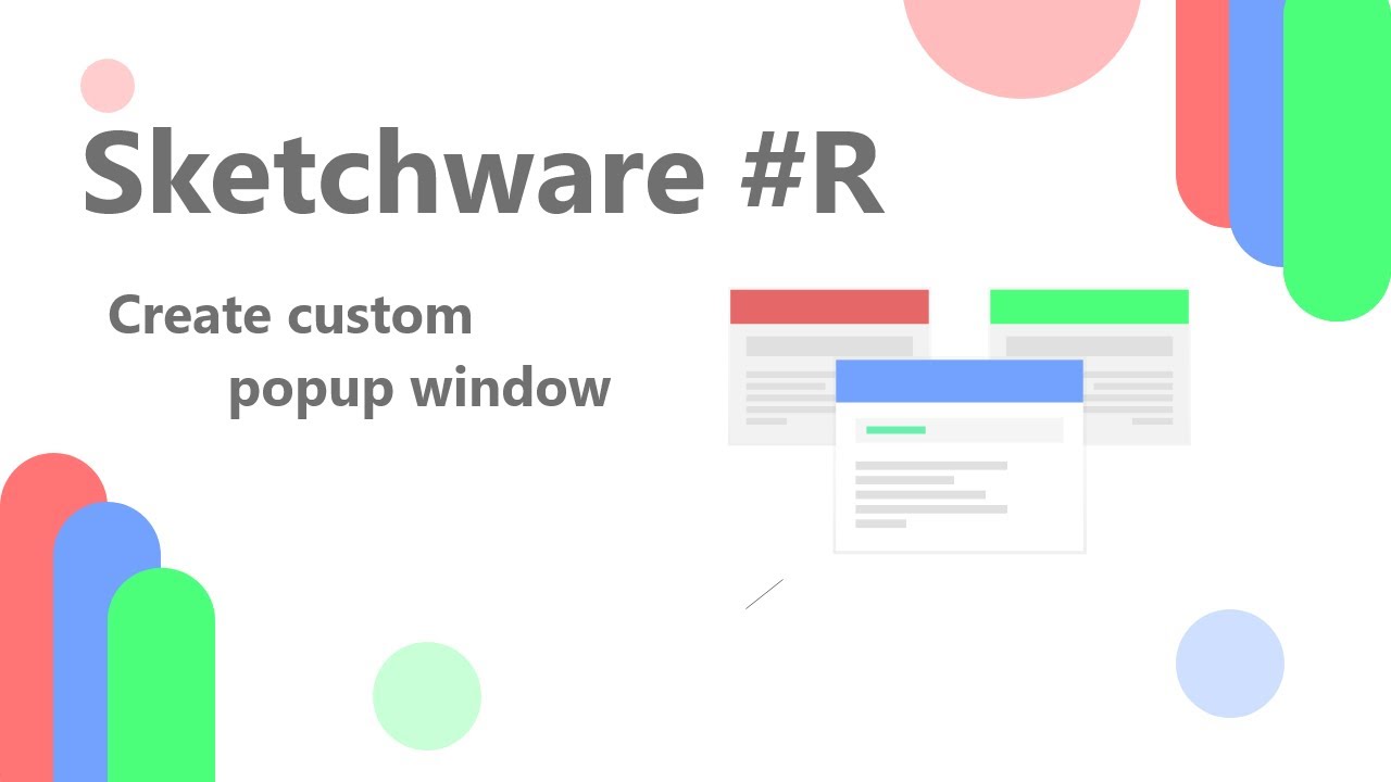 Custom popup window using Sketchware