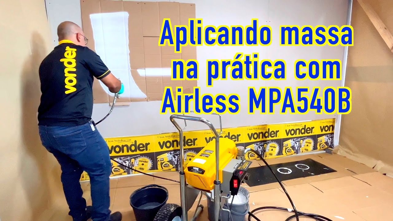 Aplicando massa com Airless MPA540B