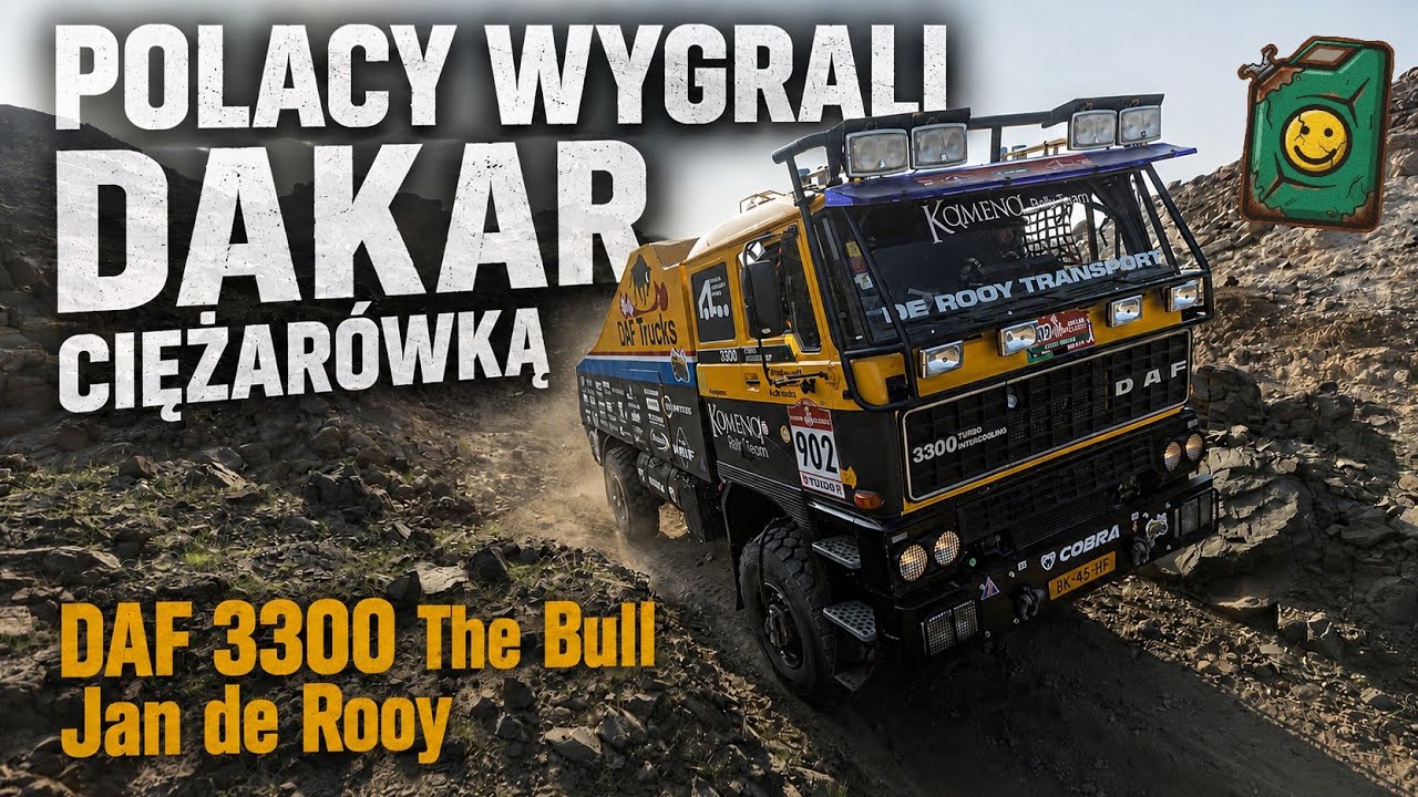 Polacy Wygrali Dakar Ciężar&oacute;wką - Kamena Rally Team - DAF 330 Jan de Rooy