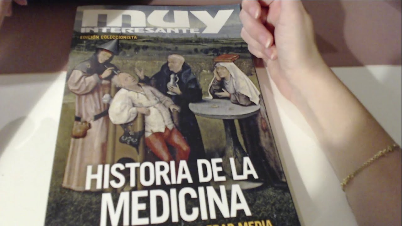 ASMR español. Leyendo sobre HISTORIA de la MEDICINA (soft spoken)