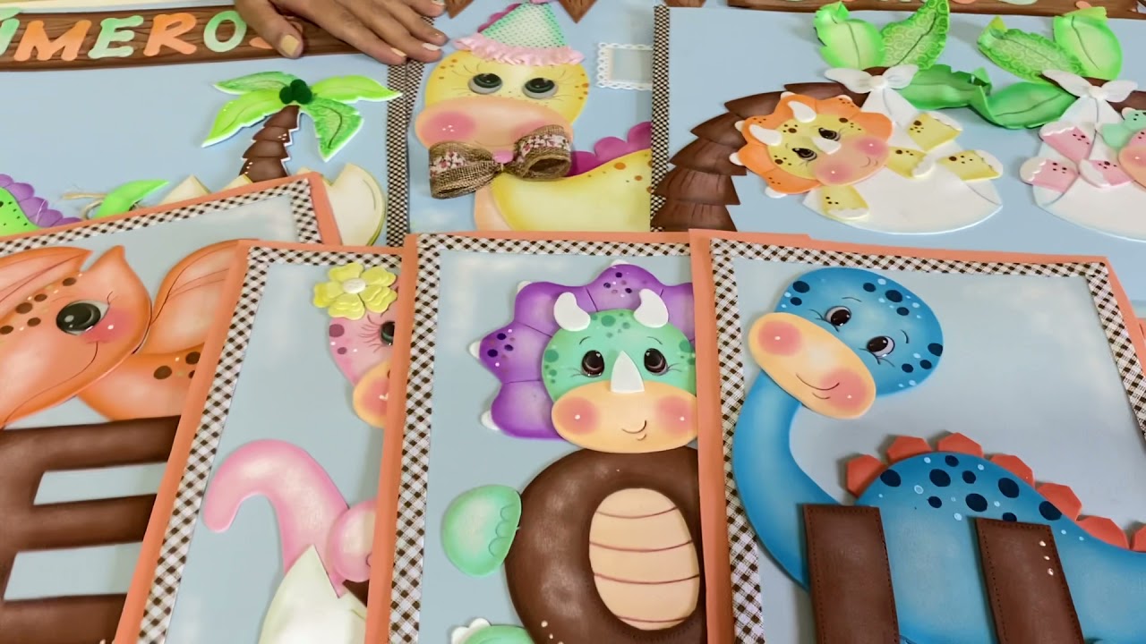 Minicurso 6 kit sala de aula Dinossauros | Patrícia Coelho