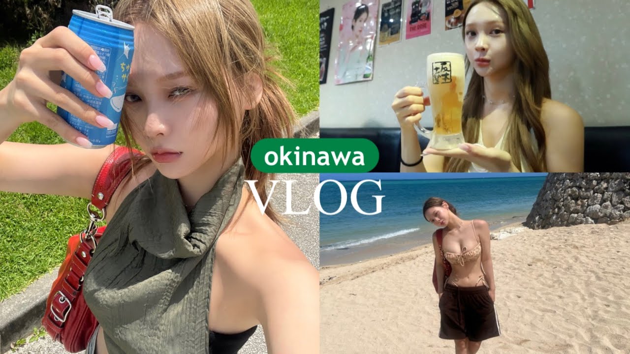 오키나와 혼여행 vlog 🌊 헌팅 당함..+ 일본에서 사랑받은 날••• 야키니쿠맛집•젤라또•인생소바•호텔추천