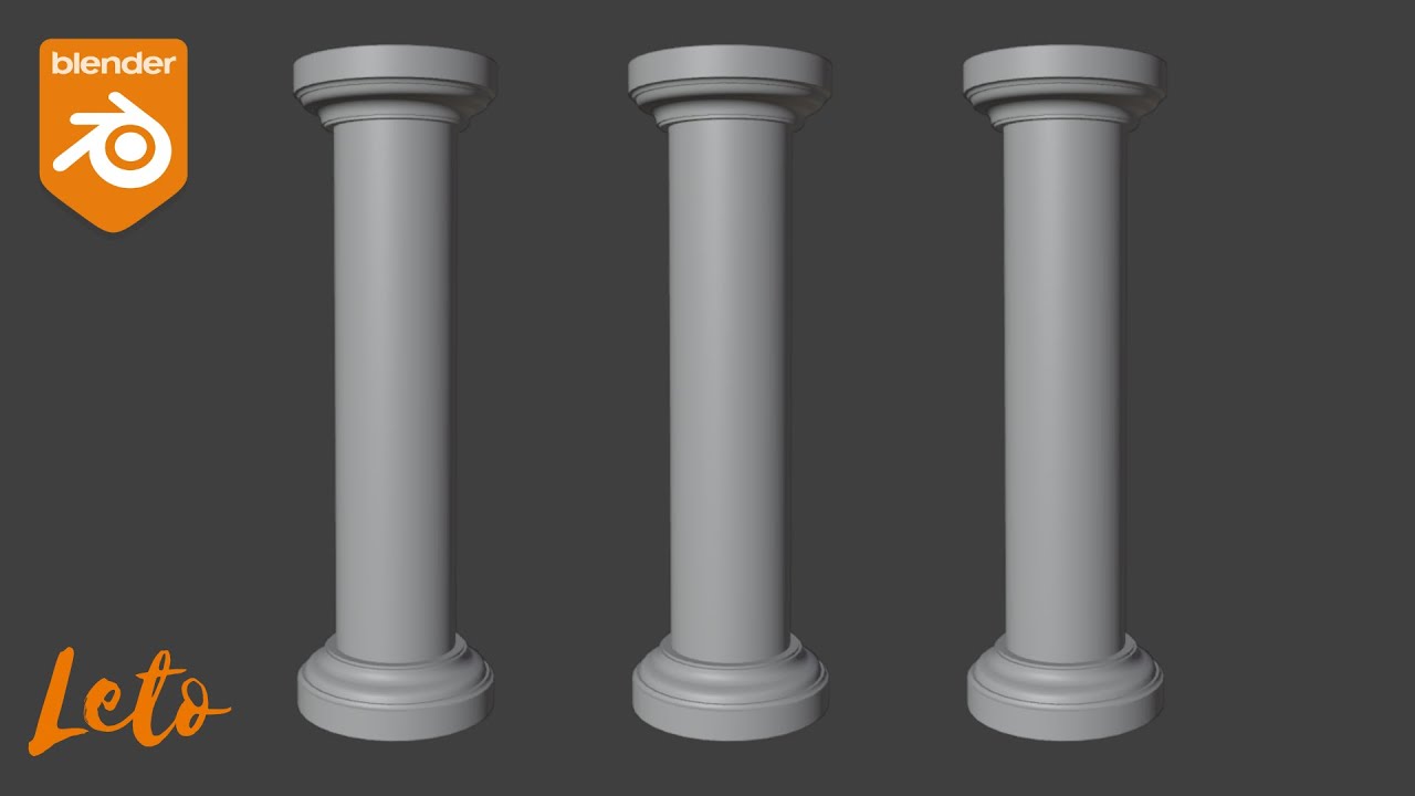 Как создать колонну | Blender