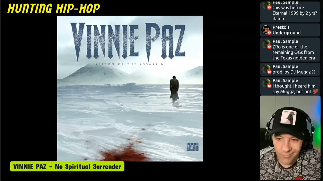 Vinnie Paz - No Spiritual Surrender (Reaction) HUNTING HIP-HOP