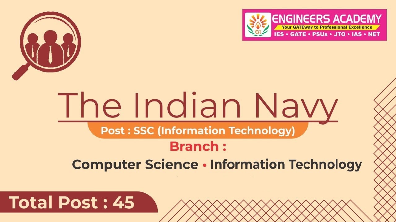 Indian Navy Recruitment 2021 | SSC IT Recruitment 2021| Latest Jobs 2021