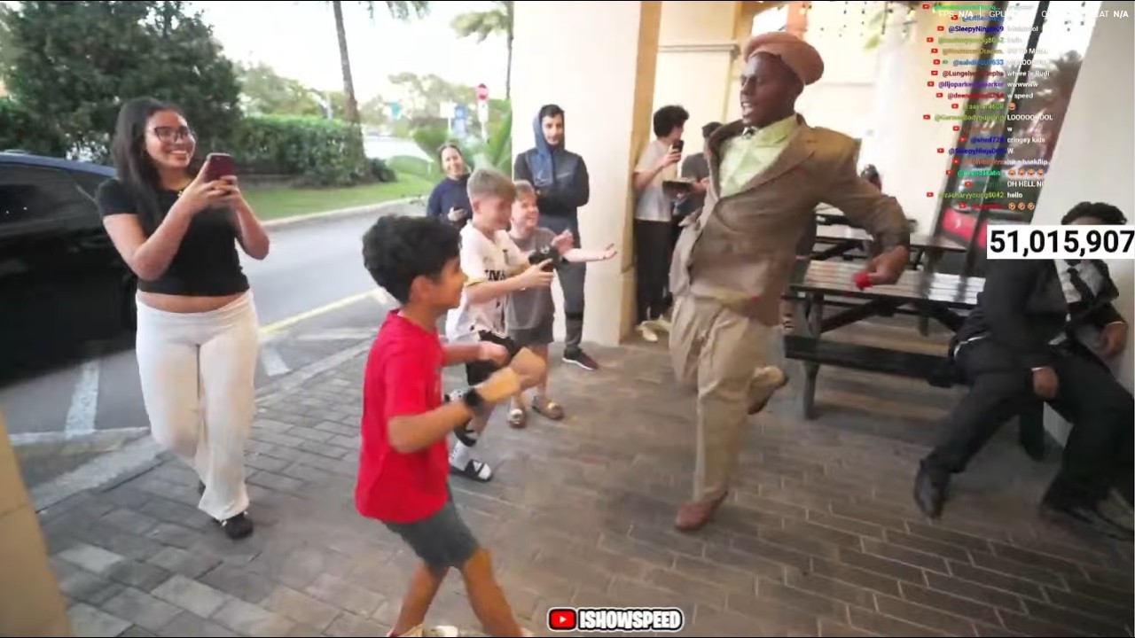 iShowSpeed Does Fortnite Emotes With Kids 😭