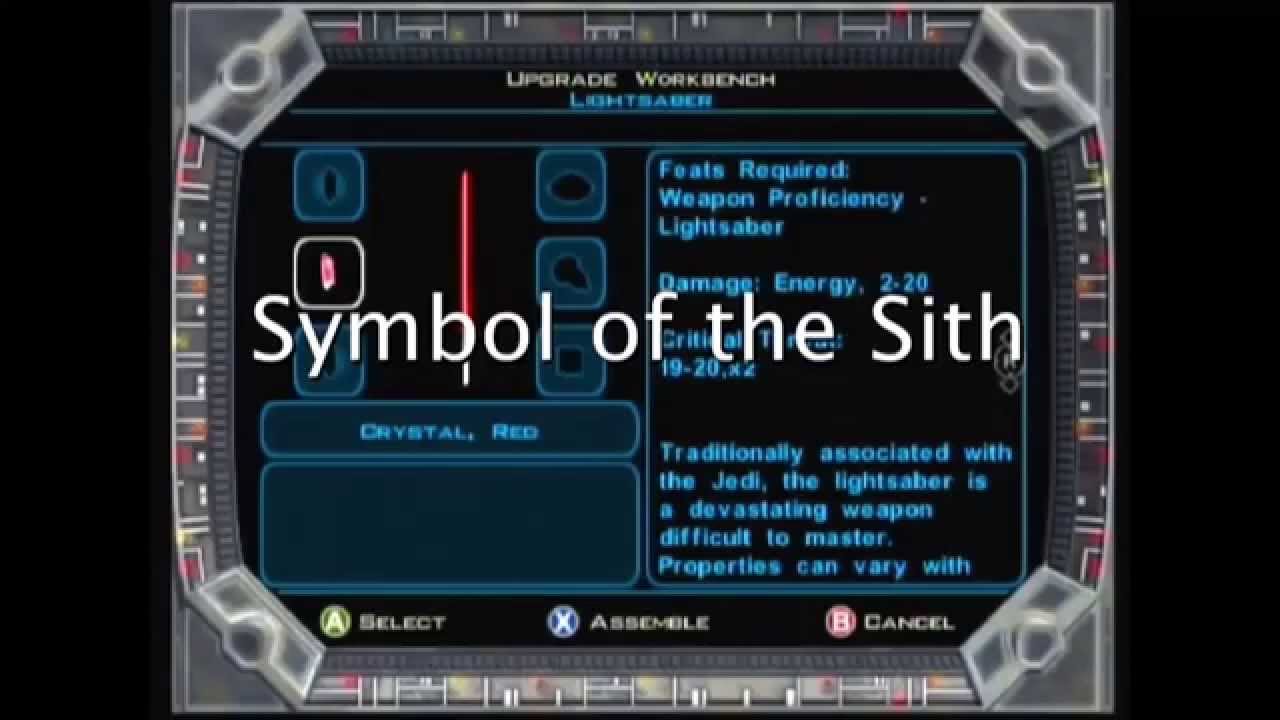 Star Wars KOTOR 1&2: Lightsaber Colors