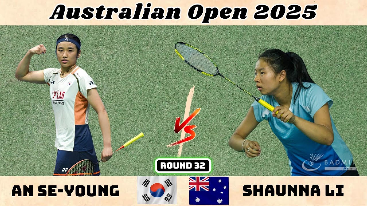 안세영 (한국) vs 샤우나 리 | 호주 오픈 2025 32강 | 여자 단식 배드민턴