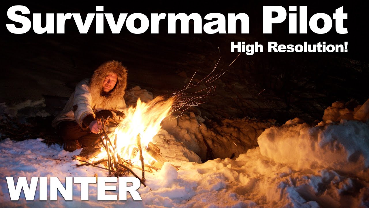 Survivorman | Пилотный эпизод | Версия высокого разрешения | Зима | Лес Страуд