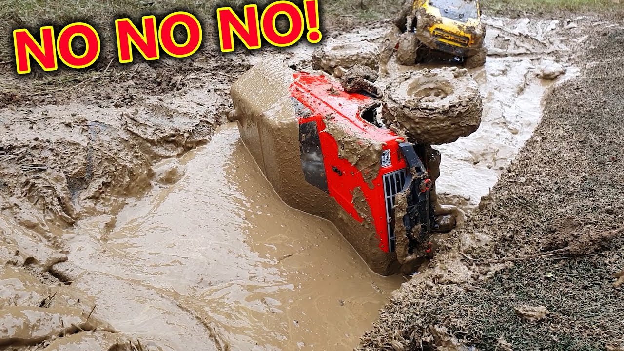 SLOPPY RC MUD BOG - How NOT to do it Crawler Cars FAIL
