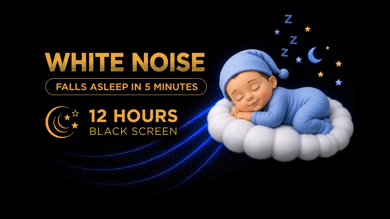 White Noise for Baby Sleep 10 Hours | Black Screen