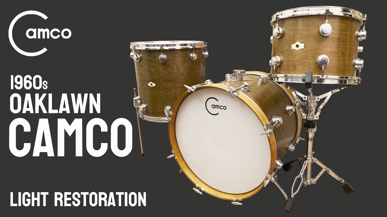 1960s Oaklawn Camco Drum Set - Light Restoration