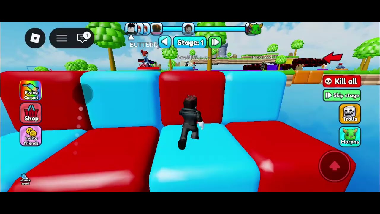  I played teamwork obby with my sister 