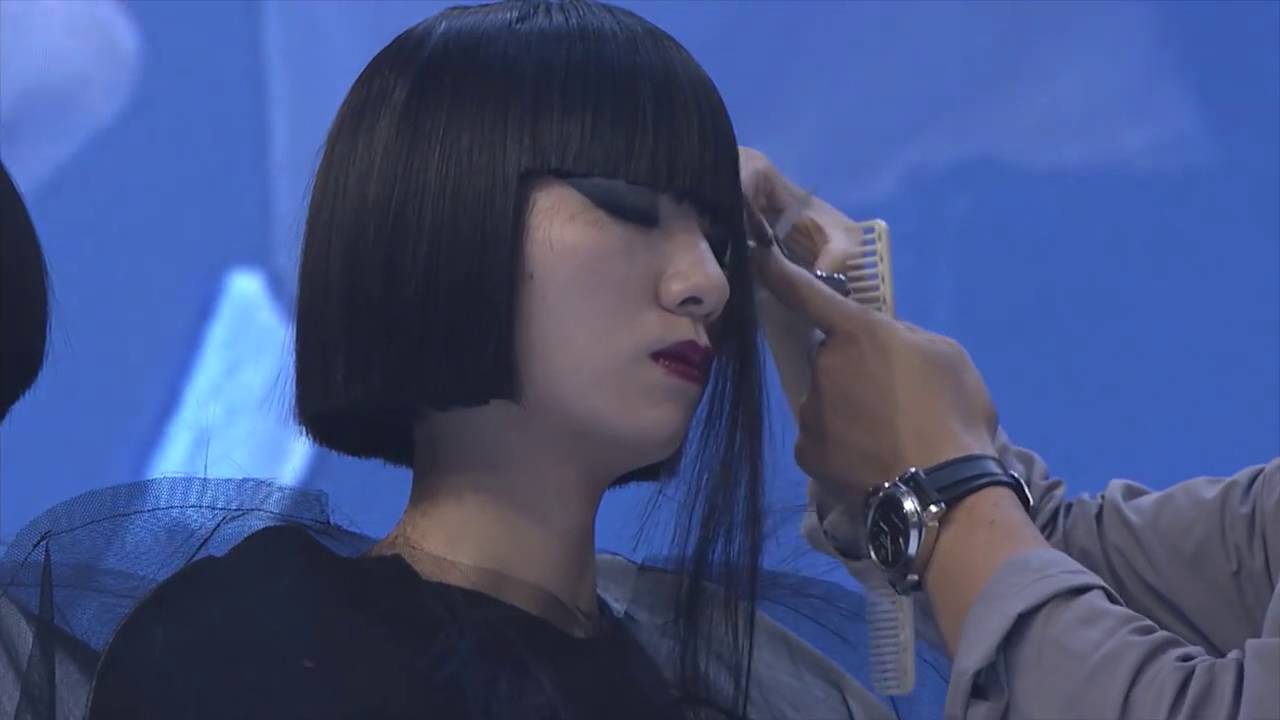 Aveda Shinto Inspired Bob Haircut & Fringe Hairstyle by Team Japan