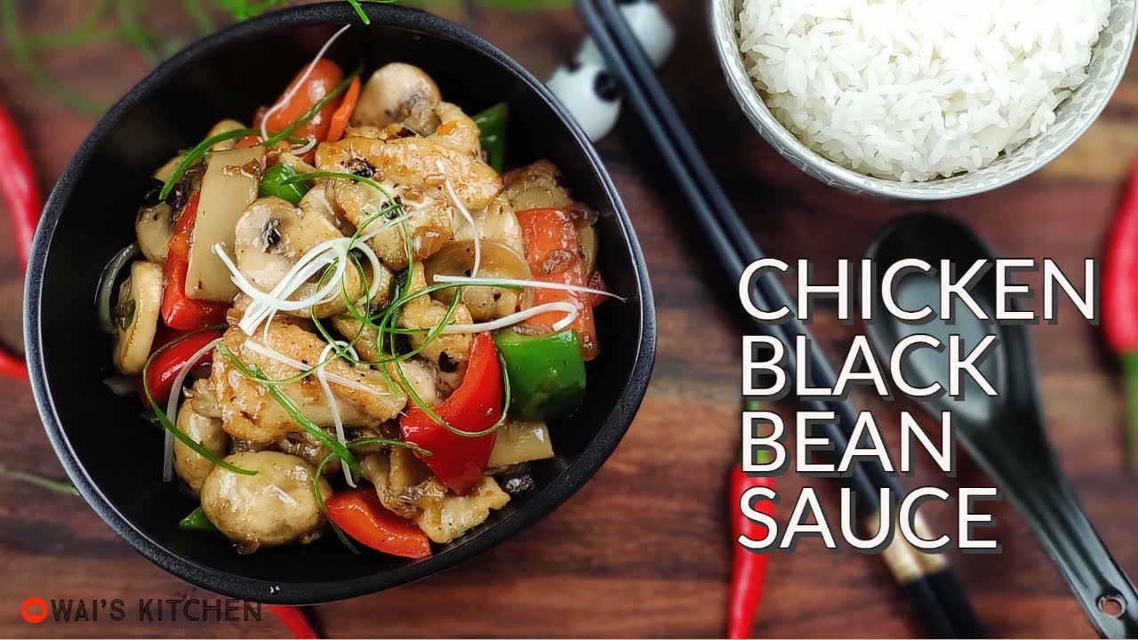 Kip in huisgemaakte zwarte bonensaus / Chicken with home-made black bean sauce - 豆豉鸡👌😋