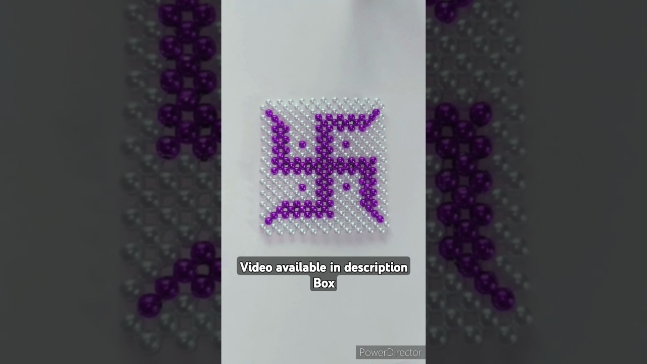 Pearl swastik / beads swastik #swastik #shotrs #trendingshorts #pankhbeadsart