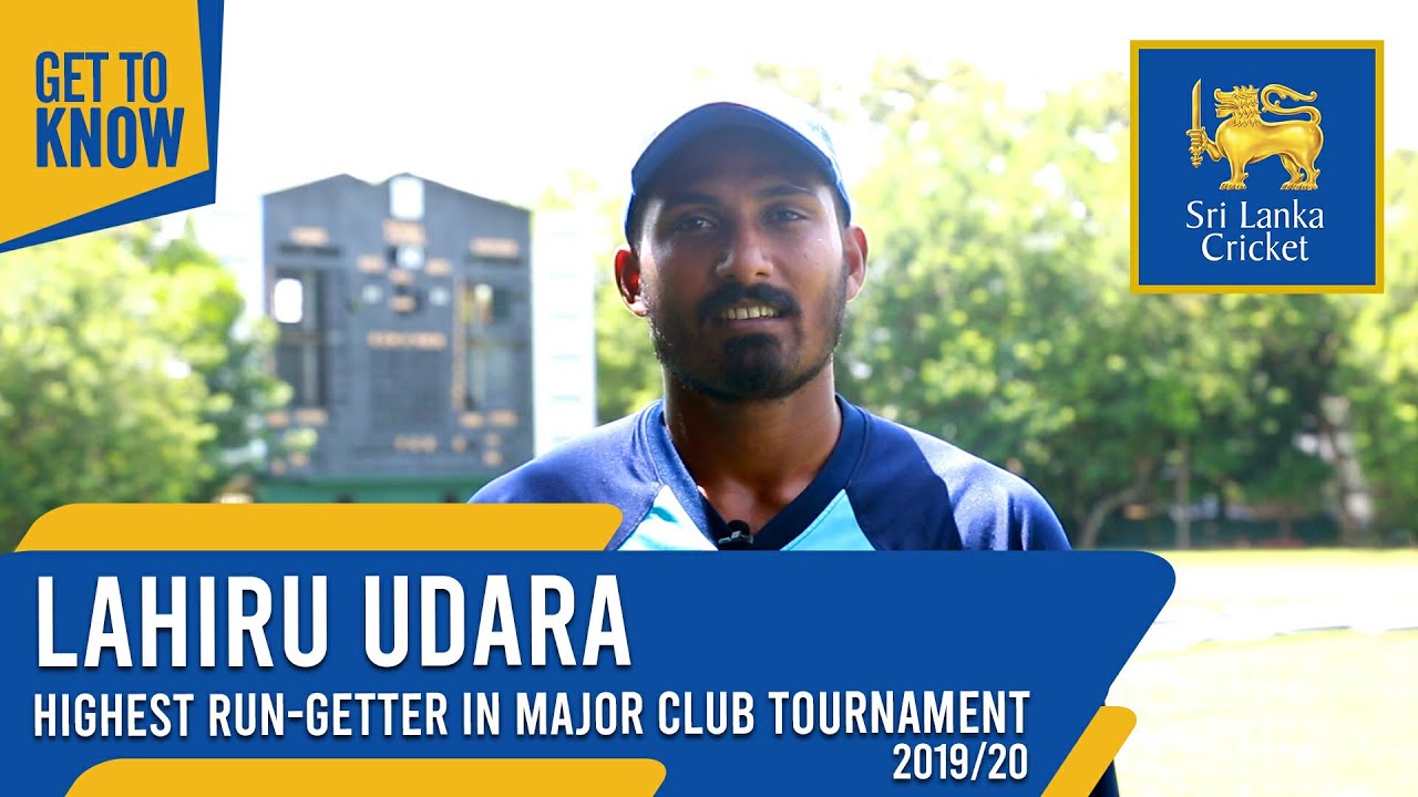 Get to know | Lahiru Udara | Highest run-getter in Major Club Tournament