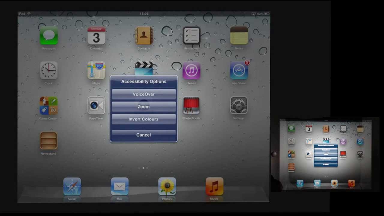 Nook iOS iPad app with VoiceOver for a reader with no vision