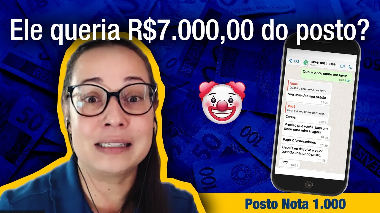 Golpe no posto de gasolina, ele me pediu dinheiro