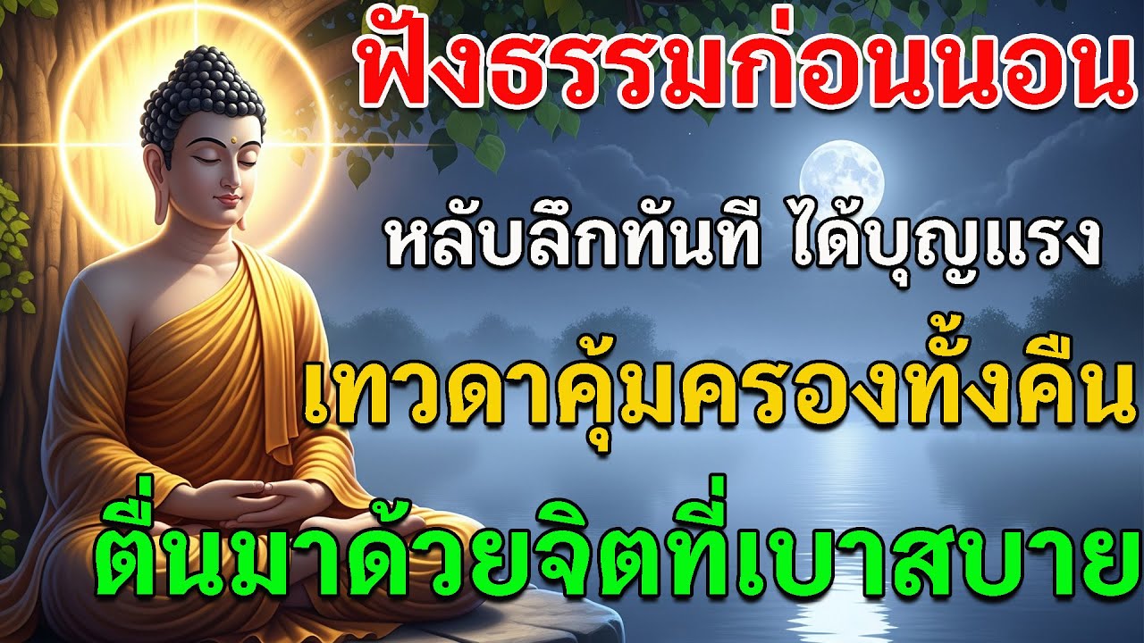 ฟังธรรมก่อนนอน หลับลึกทันที ได้บุญแรง เทวดาคุ้มครองทั้งคืน ตื่นมาด้วยจิตที่เบาสบาย