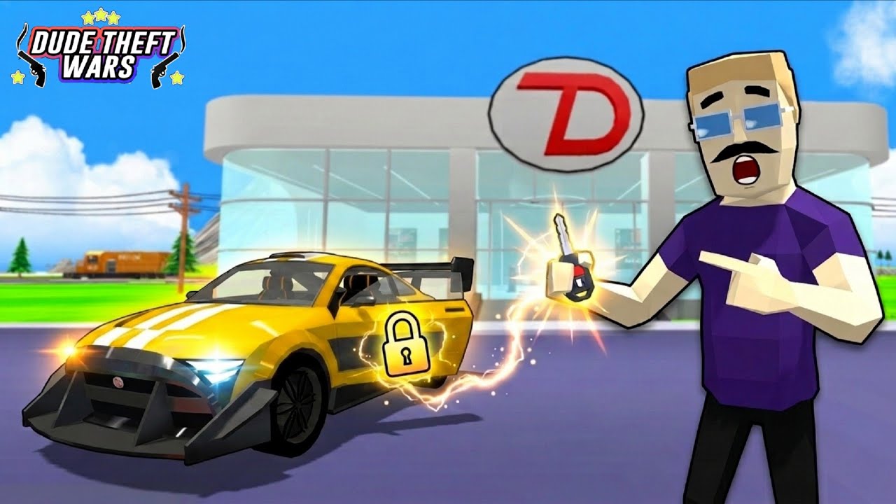 Unlocking The Most Expensive car in dude theft wars.😱