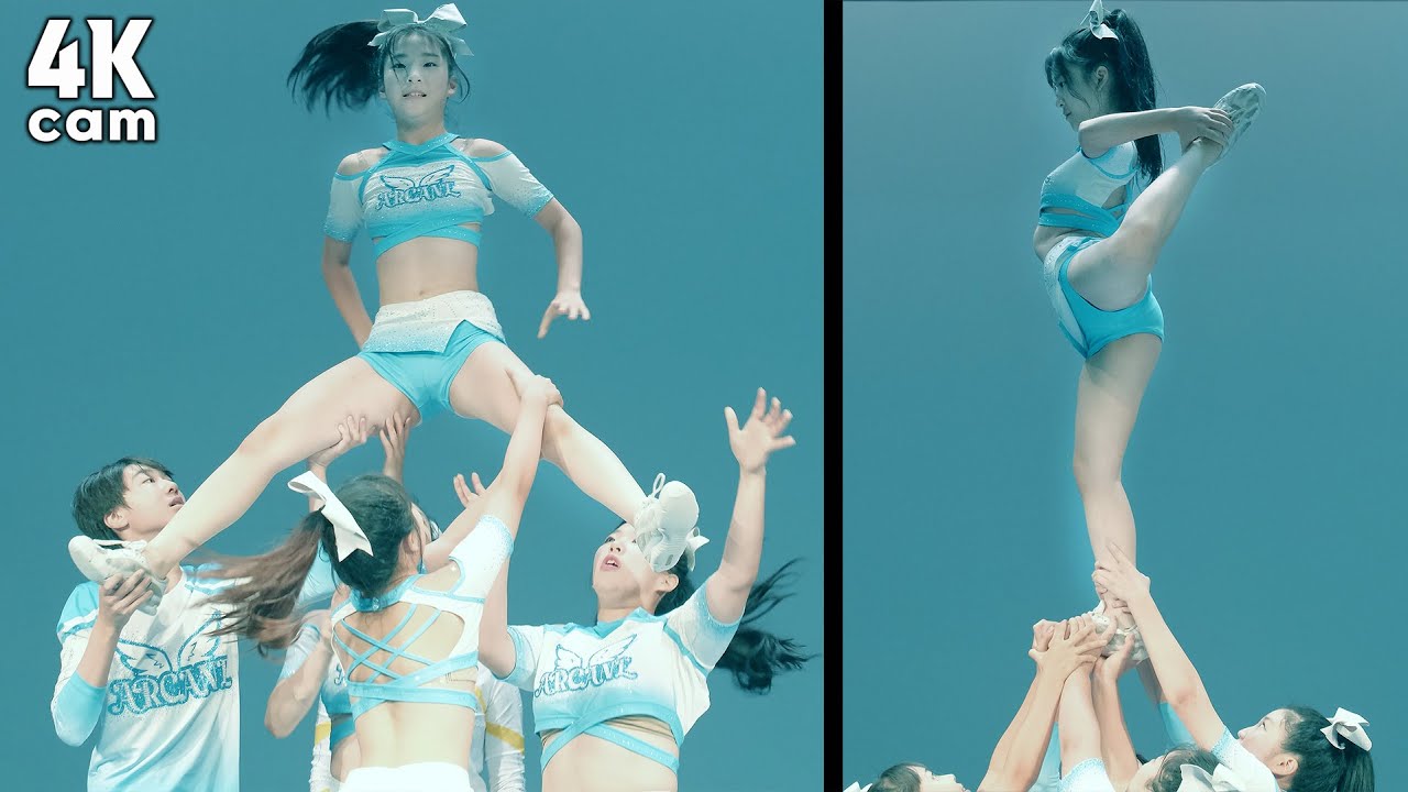 스턴트 치어리딩 알케인 중학생 팀 공연 직캠 4k