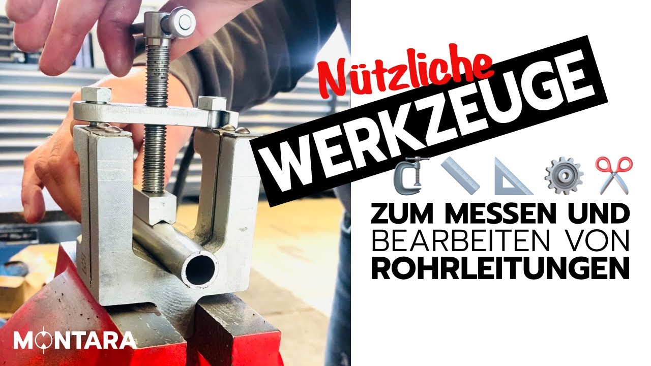 Werkzeuge zum Rohre Schneiden, Entgraten, Biegen & Schneidring montieren 🧰 📐✂️ #hydraulic #bending