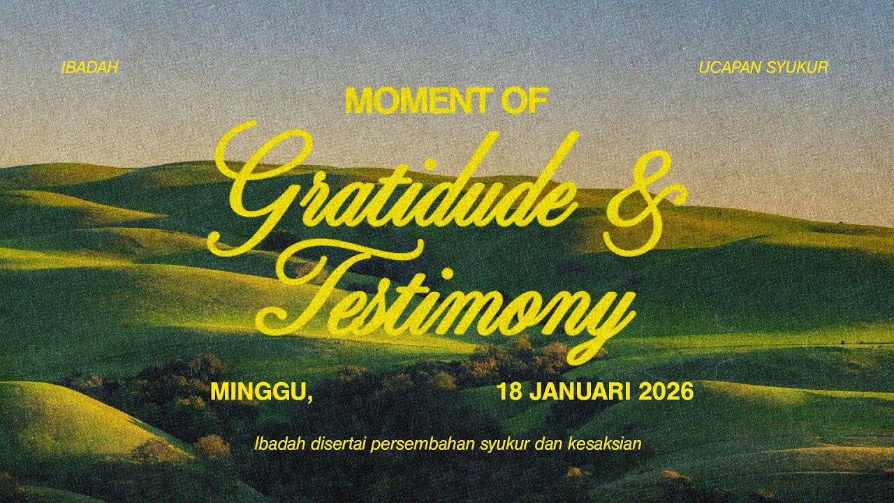 Ibadah Raya 1 | GPdI Neo SOHO | Minggu, 18 Januari 2026 Pukul 10.00 WIB