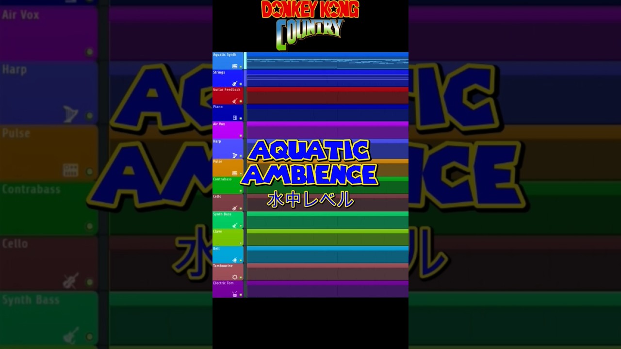 AQUATIC AMBIENCE FL Studio Deconstruction #flstudio #Nintendo #donkeykong #dk #music #任天堂 #ドンキーコング