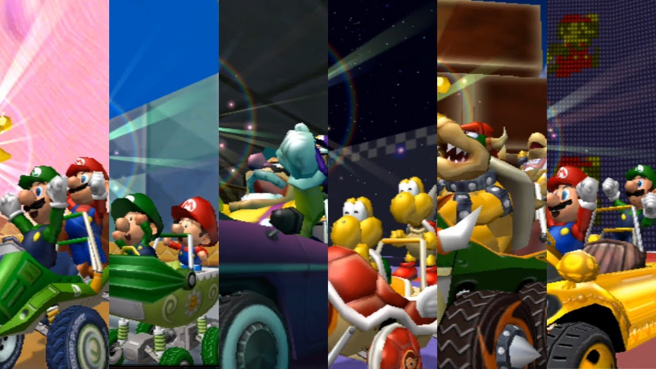 Mario Kart: Double Dash - Shine Thief (All Courses)
