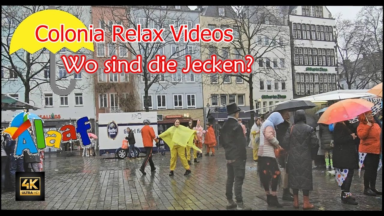Köln / Cologne Weiberfastnacht am 08.02.24 Wo sind die Jecken? Heumarkt und Alter Markt.