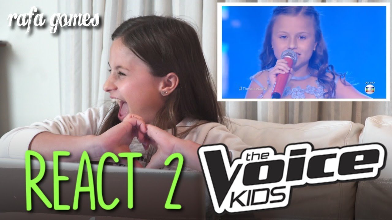 REAGINDO A BANHO DE LUA E É TÃO LINDO - THE VOICE KIDS