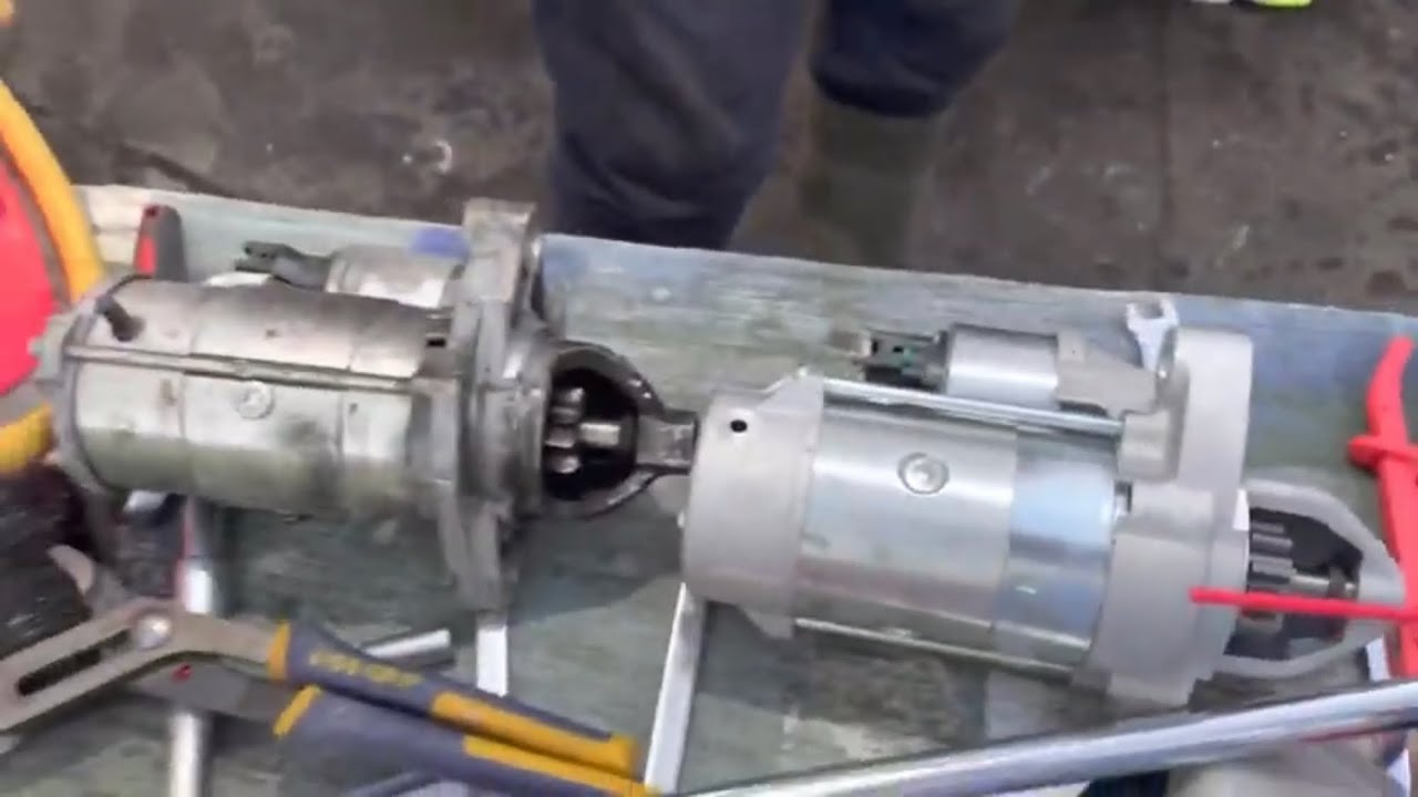 Starter motor replacement Toyota Avensis T270, 2.0 D4D, 2008 to 2015.