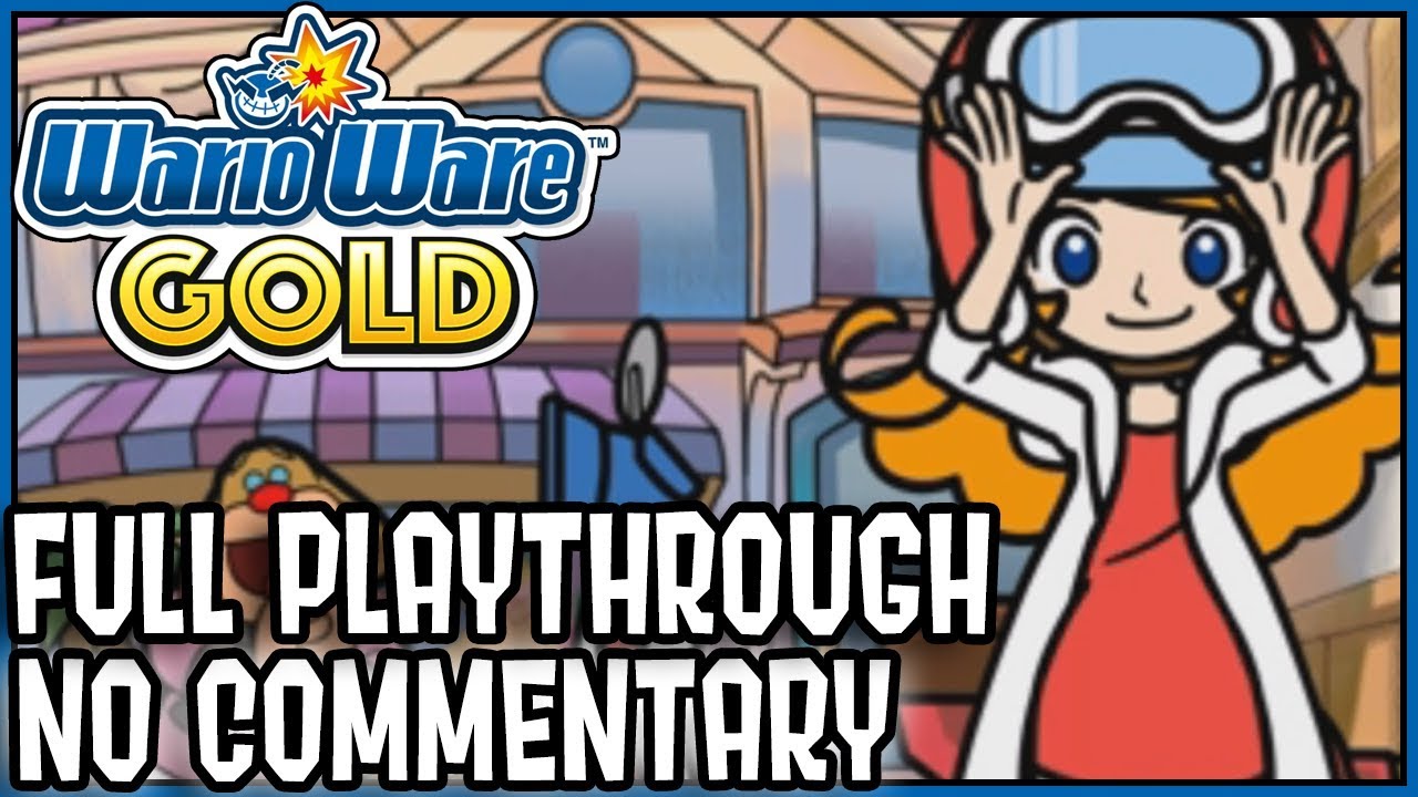 FULL GAME NO COMMENTARY STORY MODE PLAYTHROUGH GAMEPLAY! WarioWare Gold Longplay - DarkLightBros