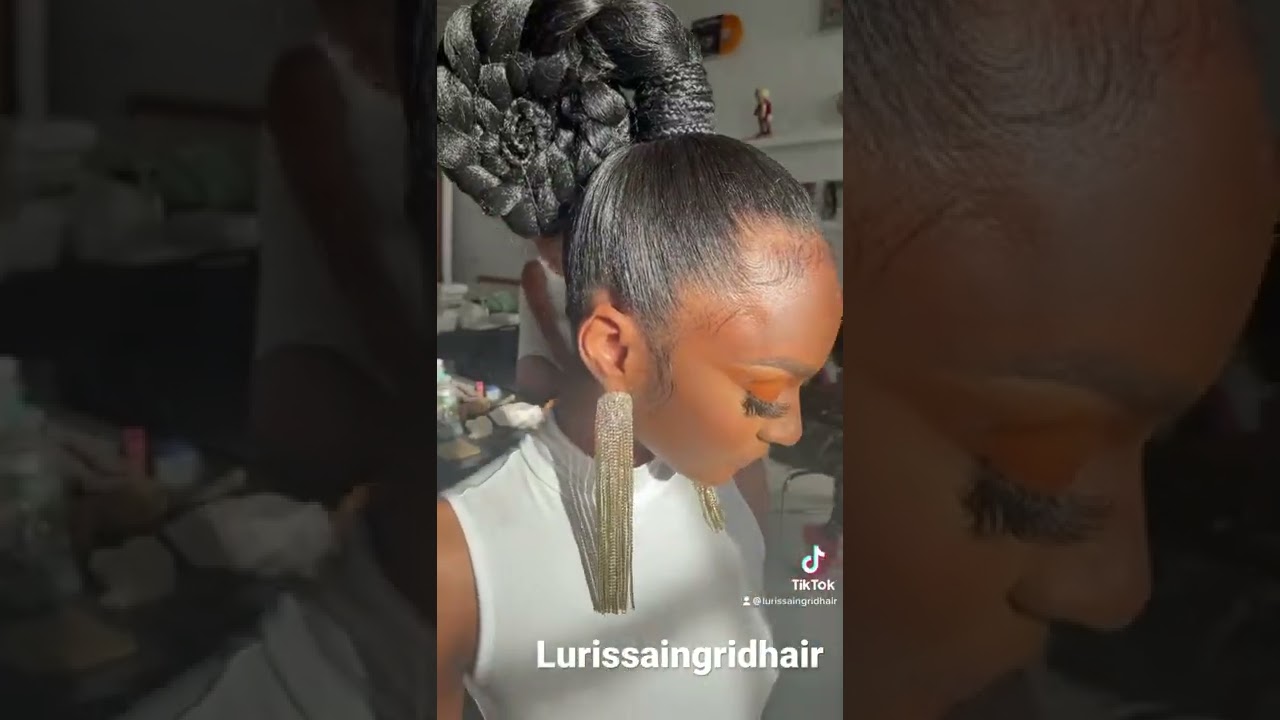 Amazing Fantasy hairstyle for Tiana Parkers model class #structuredhair#afrofuturistic#braidedupdo