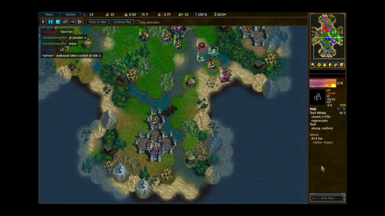 Battle for Wesnoth (9 Feb 2021): Isar's Cross (Northener double vs Knalgan + Rebels)