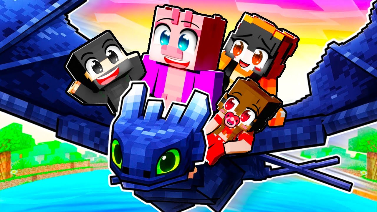Mám RODINU z JAK VYCVIČIT DRAKA v Minecraftu!