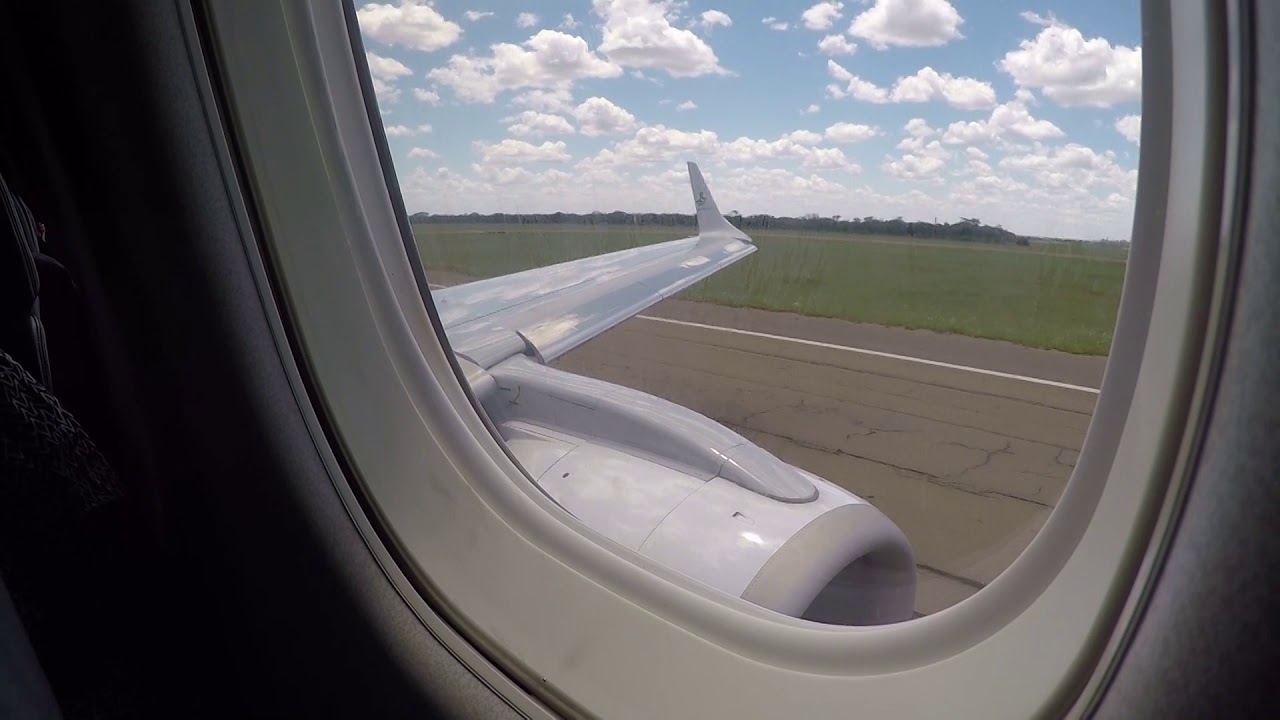 South African Airlink Embraer ERJ-190 flight from Bulawayo to Johannesburg