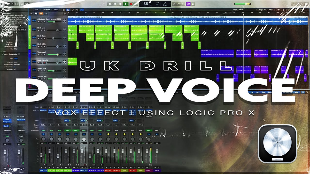 UK Drill Deep Voice Effect | Logic Pro X Tutorial